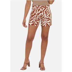 Spanx High Waisted Zebra Print Shorts Size Small
